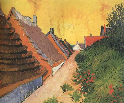 Vincent Van Gogh Street in Saintes-Maries (nn04) Norge oil painting art